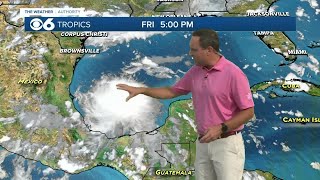 Potential Tropical Cyclone Four tracking into Mexico over 24 to 36 hours