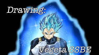 Fan Art Speed Drawing: Super Saiyan Blue Evolution Vegeta