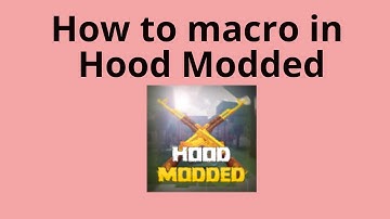 How to Macro In Hood Modded (W TGM Macro)