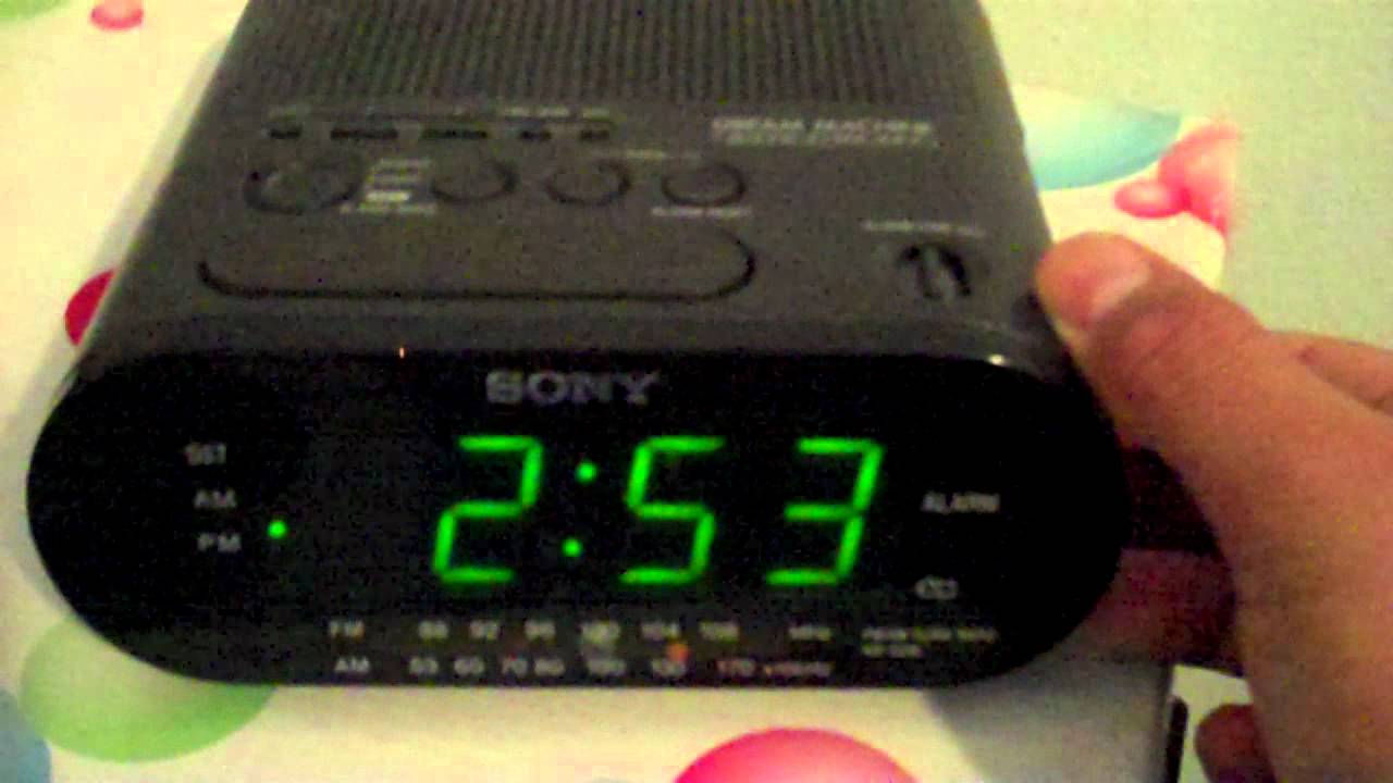 sony alarm clock instructions