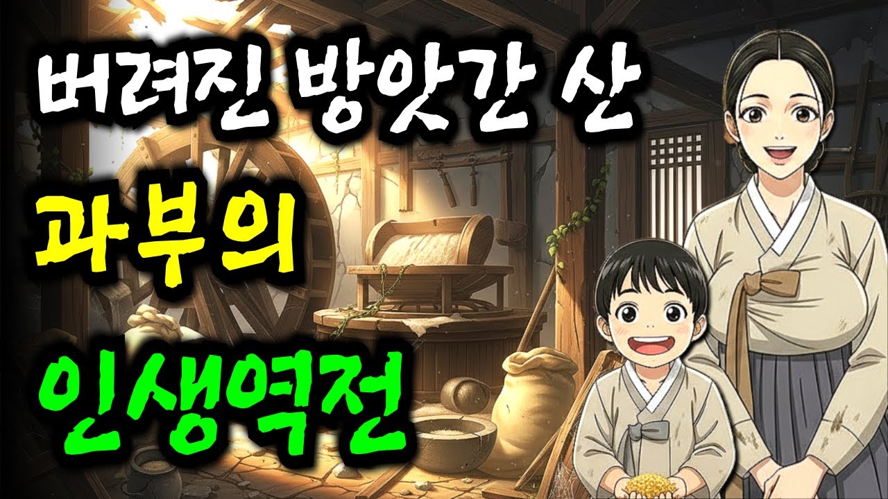 저잣거리에 버려진 방앗간, 과부와 아이의 인생이 바뀌었다 | 야담·민담·전설·설화·옛날이야기·오디오북