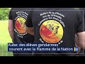 Aube des lves gendarmes courent avec la flamme de la nation jt canal32 090522