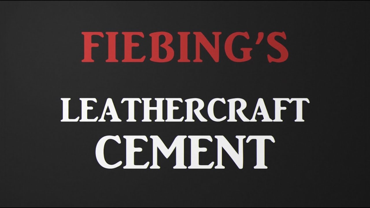 Fiebing's Leathercraft Cement, 4 oz - High Strength Glue - Non-toxic