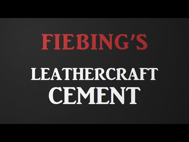  Fiebing's Leathercraft Cement - Leather Glue (4oz) - Quick  Drying, High Strength, Flexible Adhesive w/Permanent Bonding for Craft or  Repair for Leather Jackets, Shoes, Wallets, Furniture - Non-Toxic : Arts,  Crafts