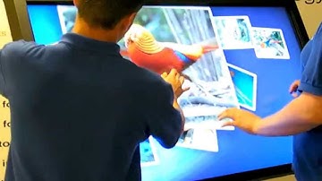 Displaylite show typical pinch, zoom and image rotate gestures on NEC IRMUP551-32