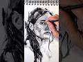 Comment dessiner un portrait au fusain liquide facilement