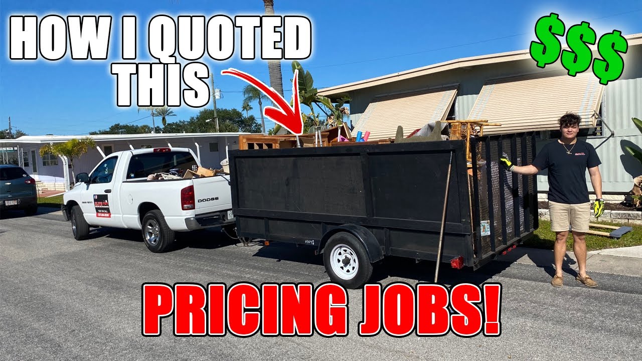 How I Quote My Junk Removal Jobs! In Person Example YouTube