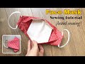 How to make a 3D face mask with filter pocket | cloth face mask diy