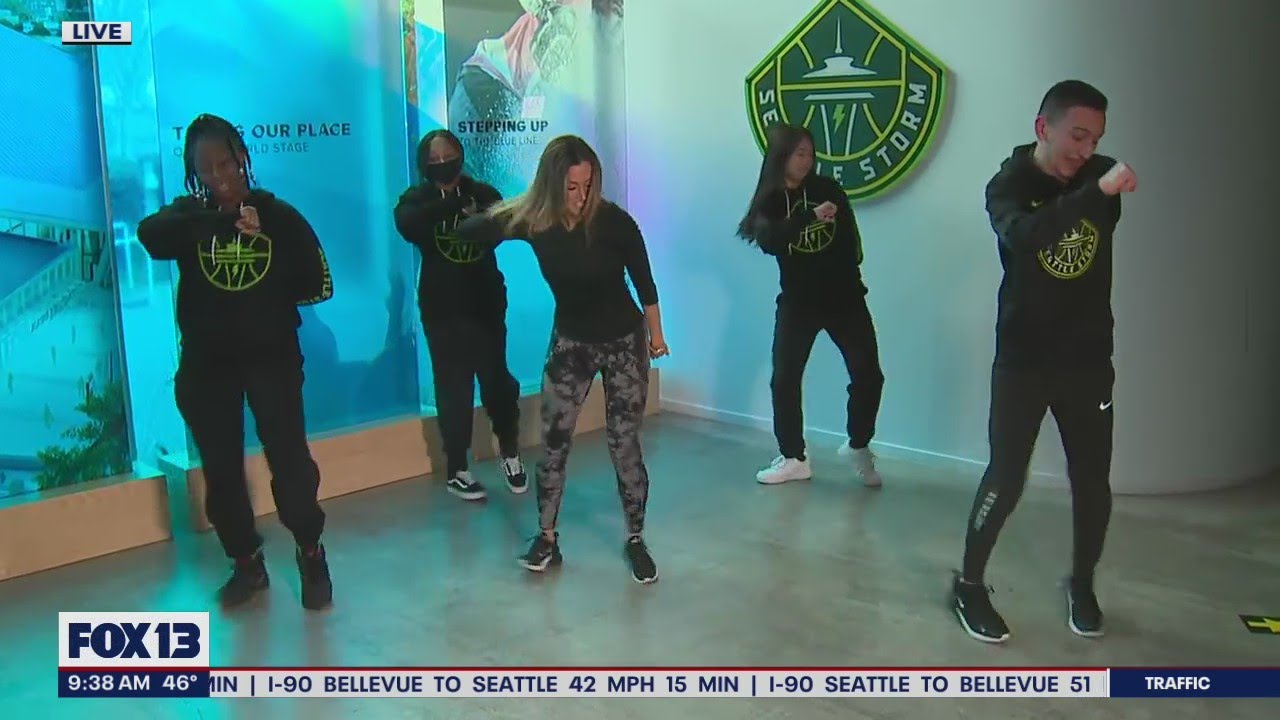 Chynna Greene Performs With Seattle Storm Dance Troupe