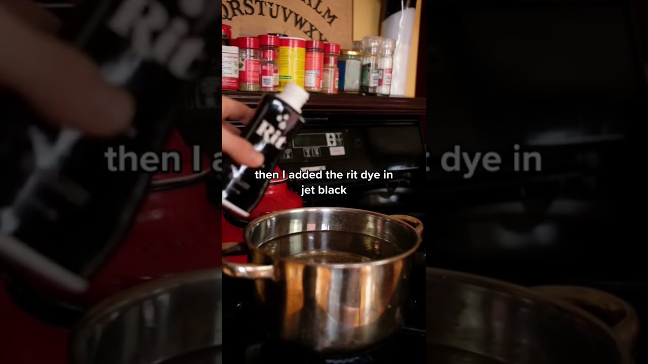 Using @Rit Dye to turn my clothes black to reflect my soul #ChewTheVib, rit dye tutorial