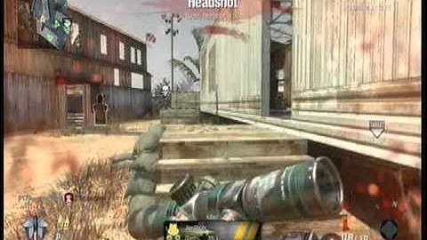 SNIPER NO SCOPE DOUBLE WALLBANG HEADSHOT ACROSS MAP! - BLACK OPS