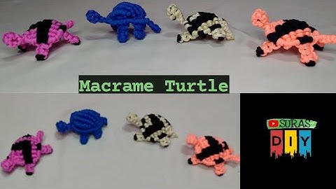 Macrame Turtle , Tortoise , Tortue , Tortuga , Tartaruga Tutorial | DIY Macrame Turtle , Tortoise