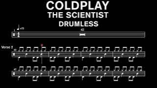 Coldplay - The Scientist - Drumless (with scrolling drum score)