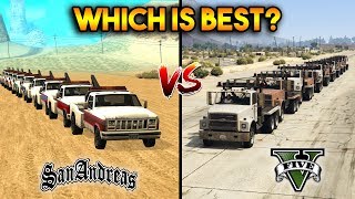 GTA 5 TOW TRUCK VS GTA SAN ANDREAS TOW TRUCK : WHICH IS BEST?