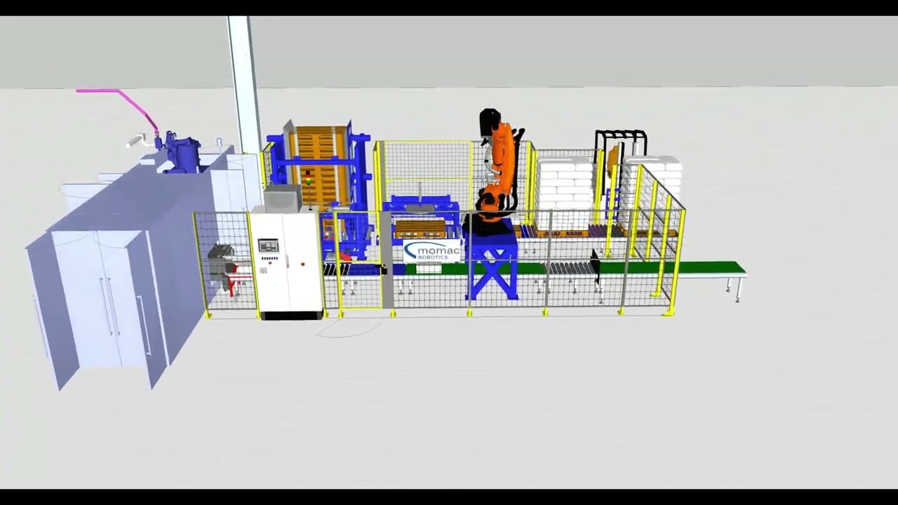 Palettierung von Sackware mit Robotern