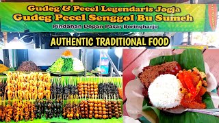 AUTHENTIC LEGENDARY INDONESIAN FOOD AT TERAS MALIOBORO YOGYAKARTA | GUDEG & PECEL LEGENDARIS JOGJA