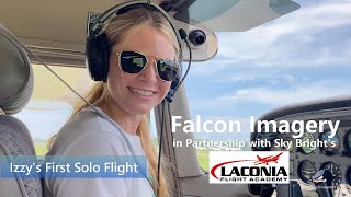 Sixteen year old Izzy Takes her First Solo Flight