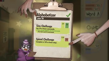 Human Resource Machine: Alphabetizer [size 36, speed 119]
