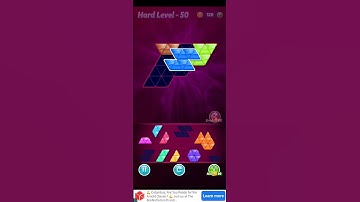 Block triangle puzzle   advanced  levels 49 - 51.      Please   subscribe thank-you