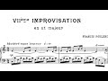 Francis Poulenc - Improvisation No. 7 [With score]