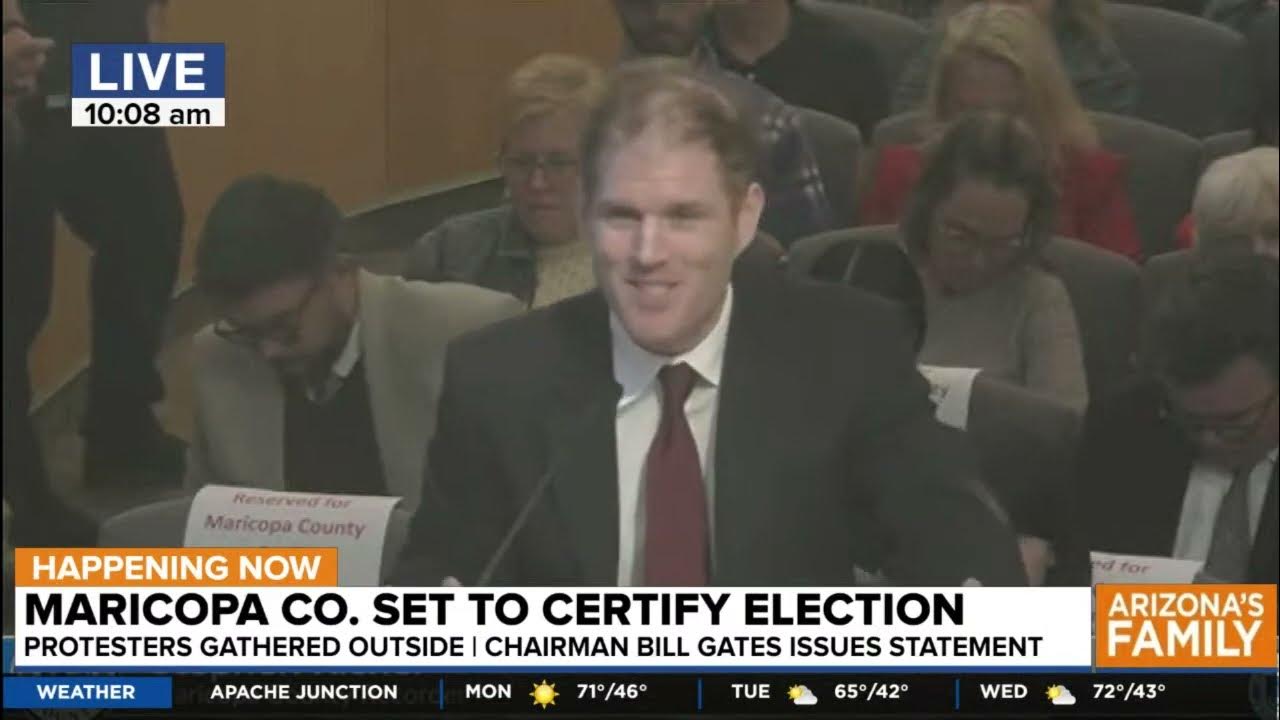 Live Maricopa County Set To Certify 2022 Election Youtube