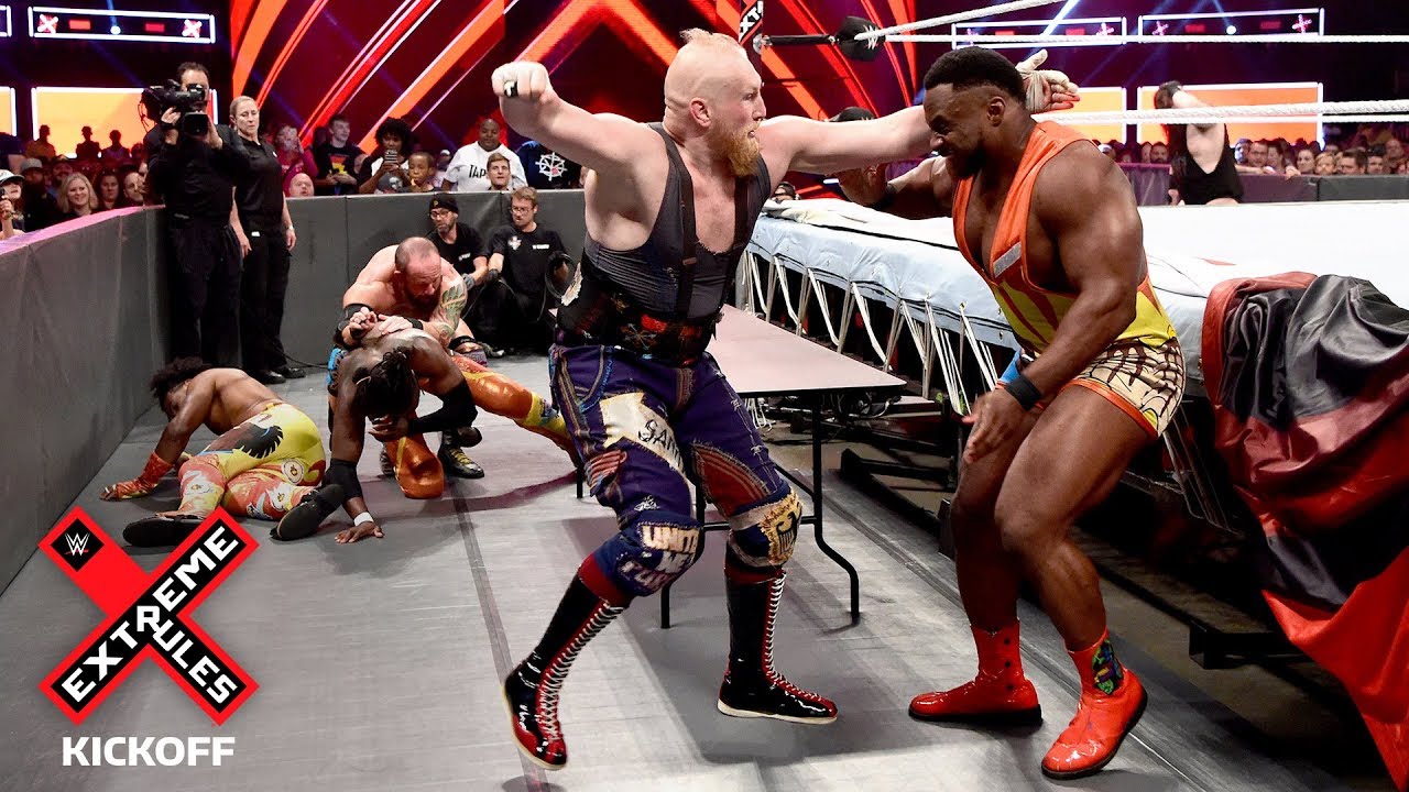 Pandemonium erupts between New Day and SAnitY: WWE Extreme Rules 2018 Kickoff Match