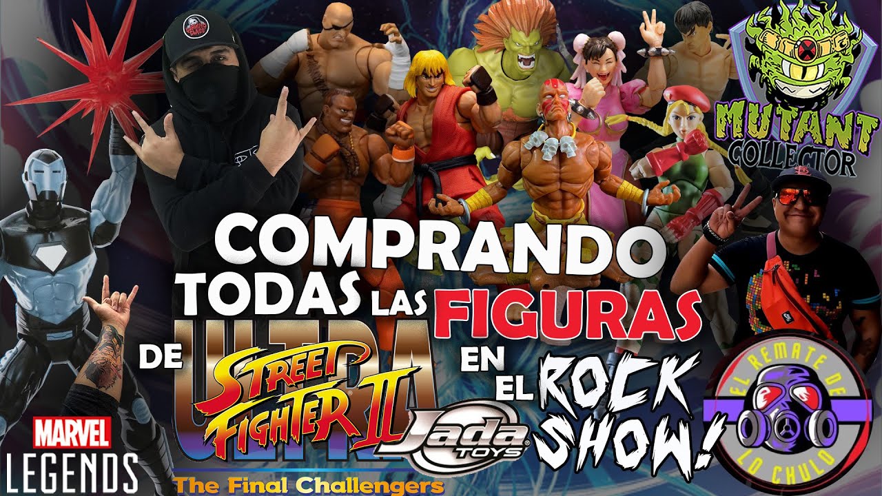 Comprando TODAS las Figuras de Street Fighter de JADA en el  ROCK SHOW! Video 2025 | con EDUAGDO!