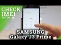 How to Check IMEI on SAMSUNG Galaxy J3 Prime - Serial Number Access |HardReset.Info