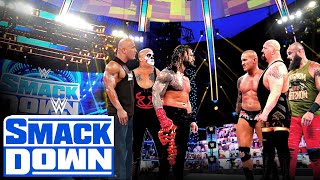 WWE - Roman Reigns, Papa Shango & The Rock vs. Big Show, Braun Strowman & Randy Orton, Smackdown