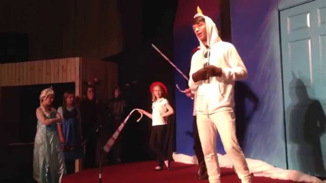 Christmas Program 2014 "Unfrozen". Alex Skinner's stage debut.