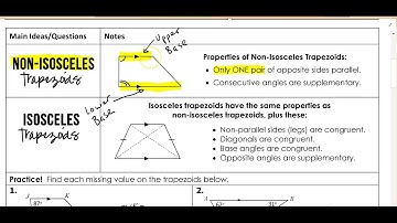 Chapter 5 Section 5.3 - Kite and Trapezoid Properties video #2