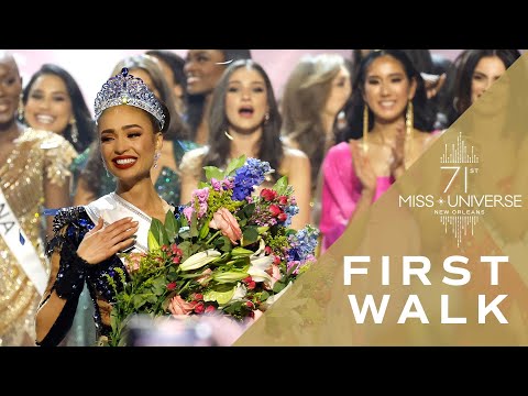 R'Bonney Gabriel's FIRST WALK as Miss Universe! | Miss Universe