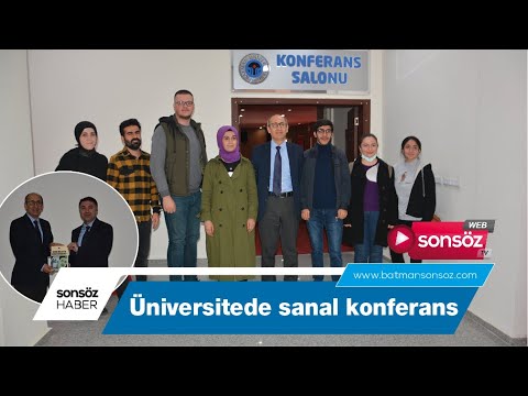 &Uuml;NİVERSİTEDE SANAL KONFERANS