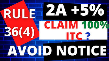 GST Rule 36(4) Update | 5% input | How to claim Provisional ITC | Hindi