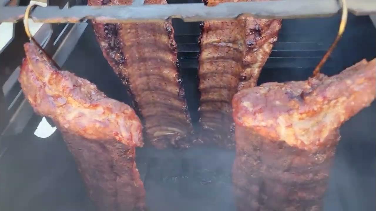 Hanging Ribs In A Hasty Bake Roughneck Smoker YouTube hanging-ribs-in-a-hasty-bake-roughneck-smoker-youtube