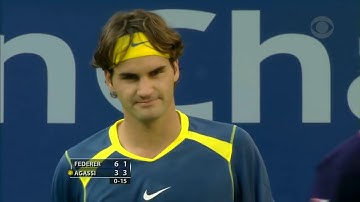 Roger Federer (1) V Andre Agassi (7) - US Open 2005 Final