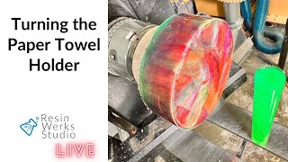 🔴Replay: Making a Paper Towel Holder Out of Alumilite Resin Blanks  | Episode 233 screenshot 5