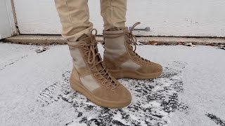 yeezy season 5 boots on feet