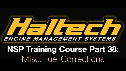 Haltech Elite NSP Training Course Part 38: Misc. Fuel Corrections | Evans Performance Academy