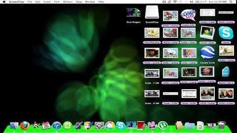 How to make your desktop background a screensaver + dock colour for mac