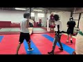 1 round sparring Kazakh open fighter 