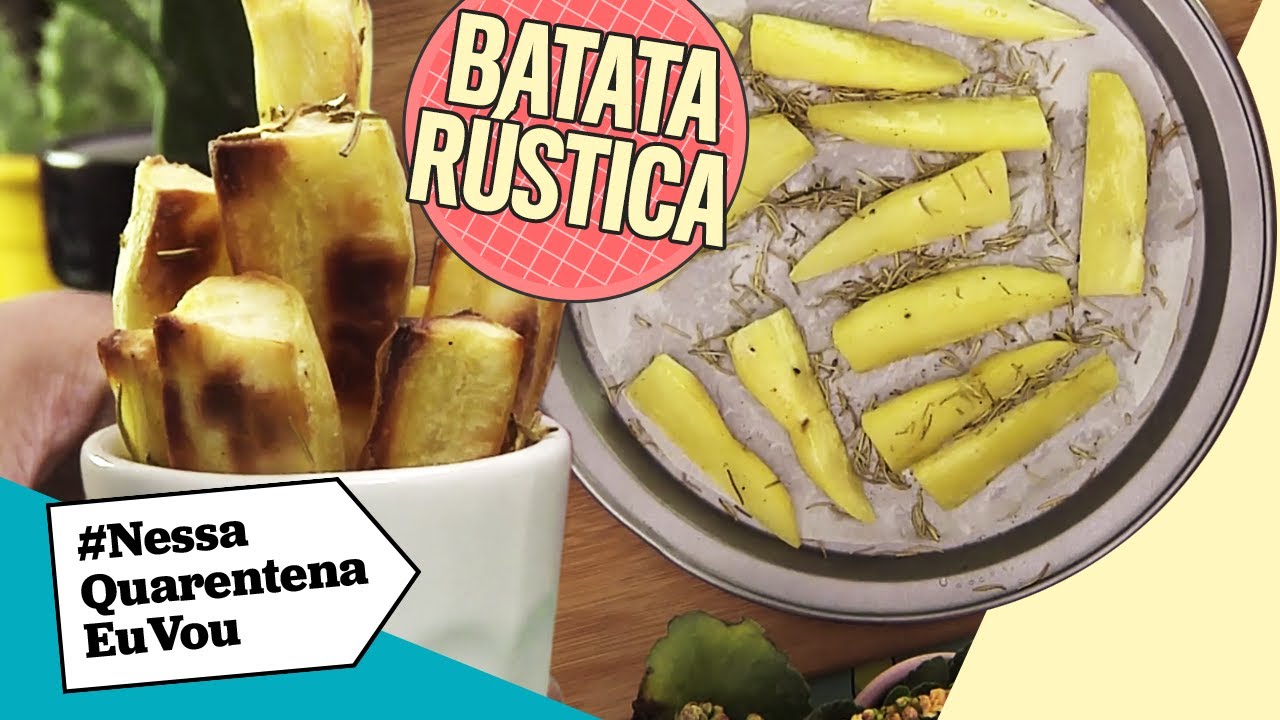 BATATA DOCE RÚSTICA | Bota esse forninho pra funcionar, Giovana!