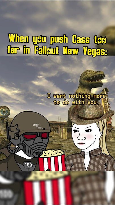 When you push Cass too far in Fallout New Vegas: #fallout #memes #shorts