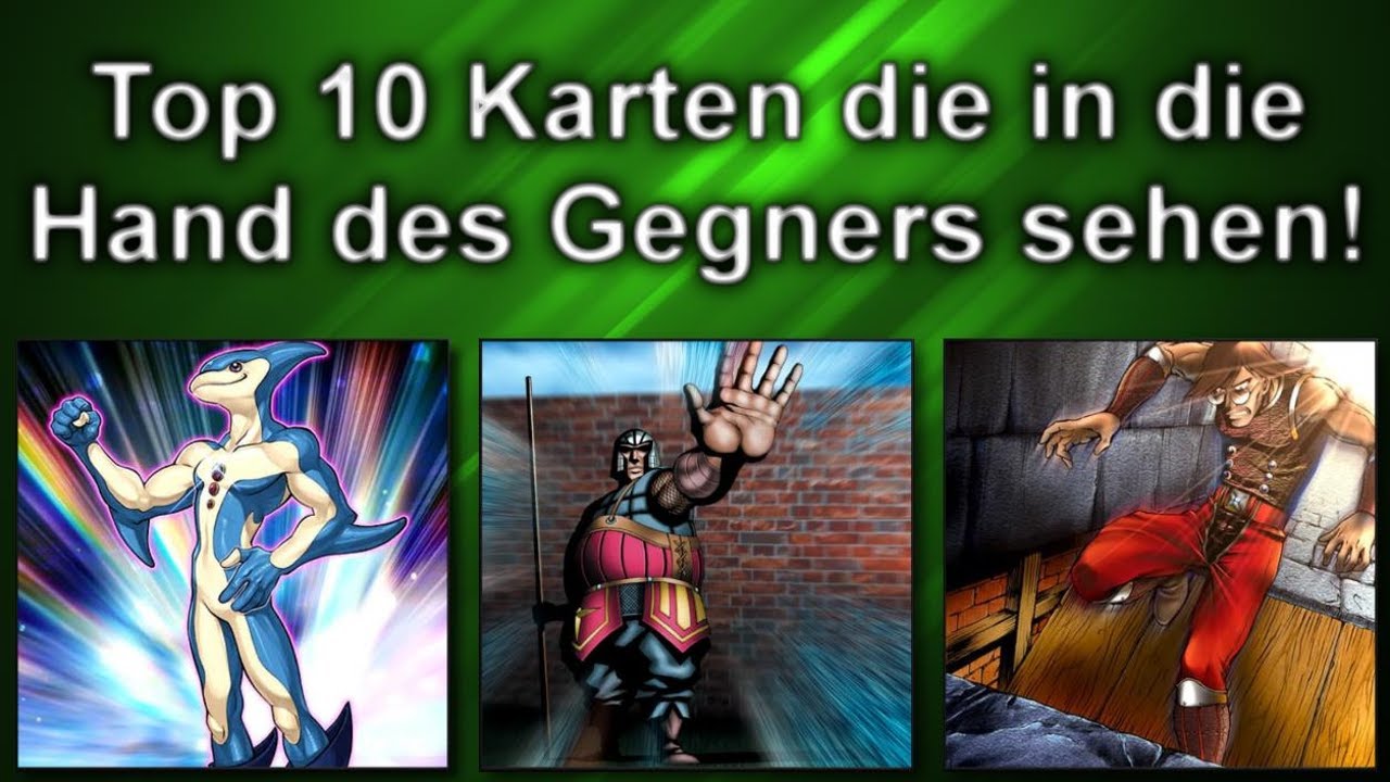 Yu-Gi-Oh!  Top 10 Karten die in die Hand des Gegners sehen! 