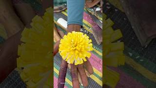 A flower made with skillful hands from discarded straw #foryoupageシ