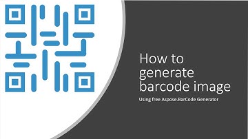 How to generate barcode