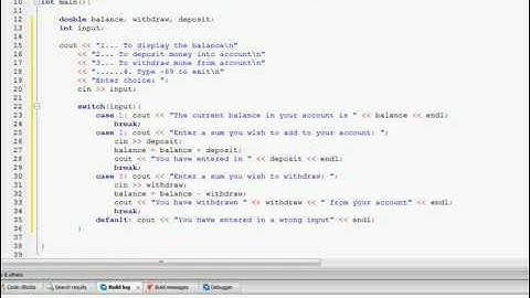 ATM application C program