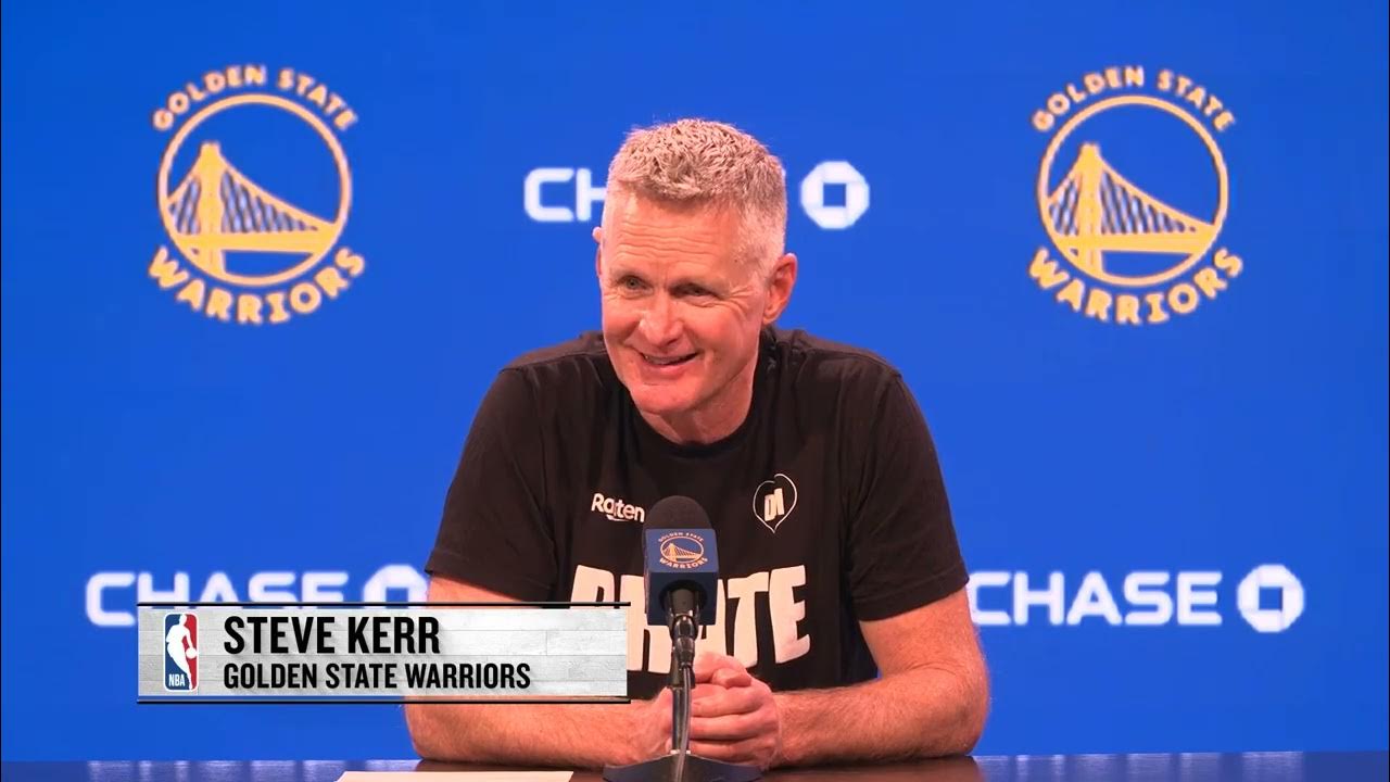 Warriors Steve Kerr Gets Emotional and Tears Up Talking Klay Thompson  Emotional Return with Mavs