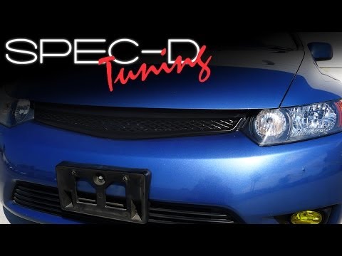 specdtuning-installation-video:-2006---2008-honda-civic-2-door-coupe-front-grill