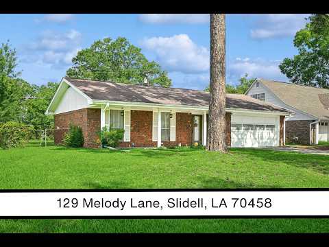 129 Melody Lane, Slidell, LA home video tour